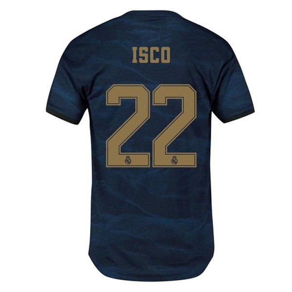 Camiseta Real Madrid NO.22 Isco Replica Segunda Ropa 2019/20 Azul